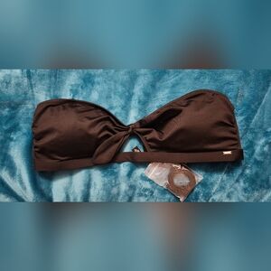 Elegant Black Bandeau Bikini Top